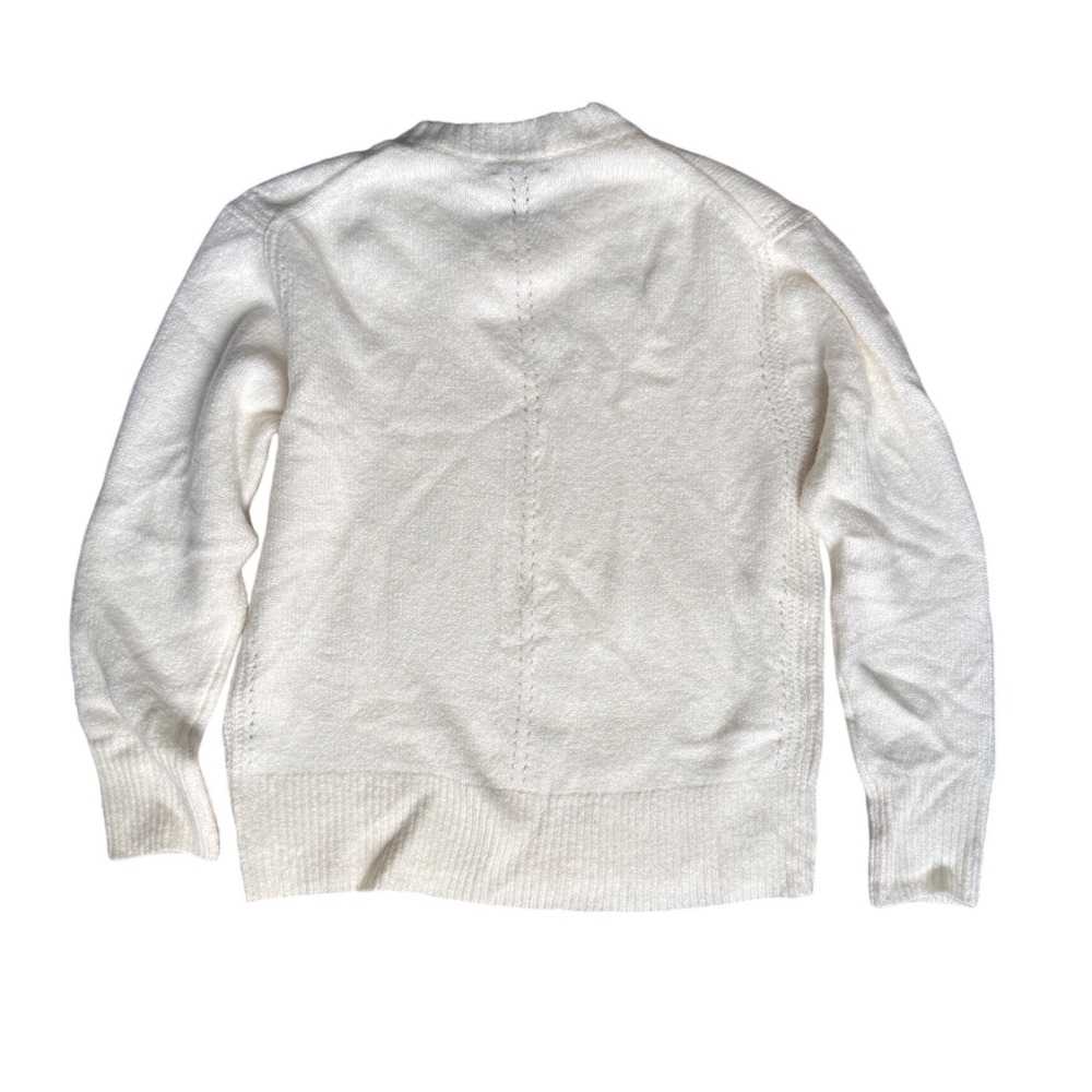 J CREW Relaxed crewneck pullover sweater NWT XXS ivory - Picture 8 of 8
